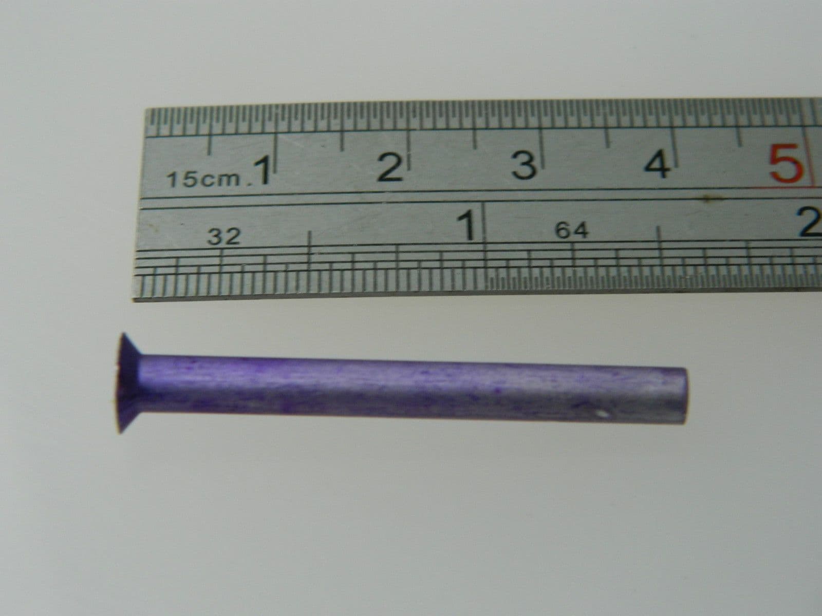 10 x Rivets CSK Light Alloy Diameter 5/32